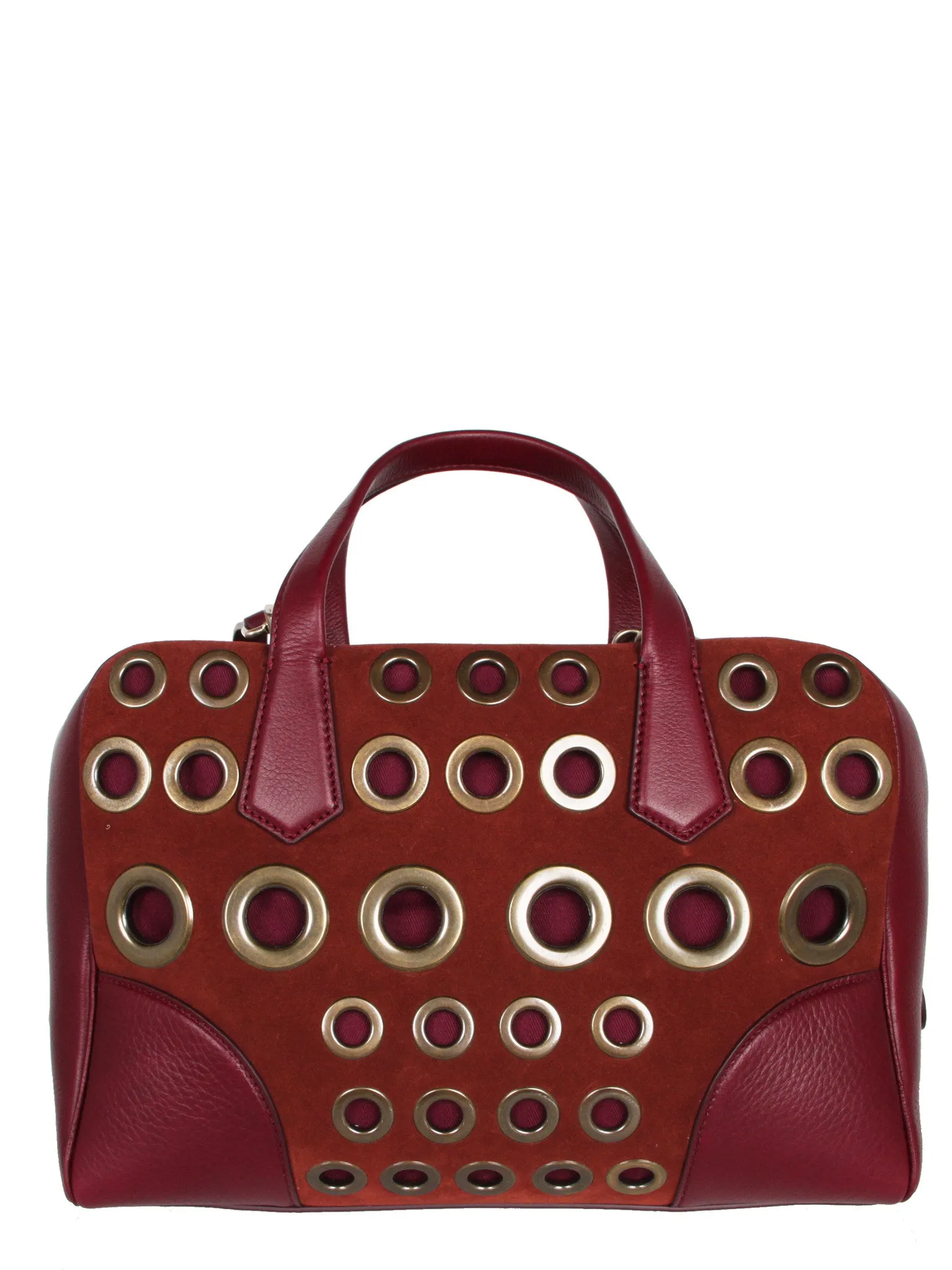 Le Coussin Boston Eyelet Bag, Havana