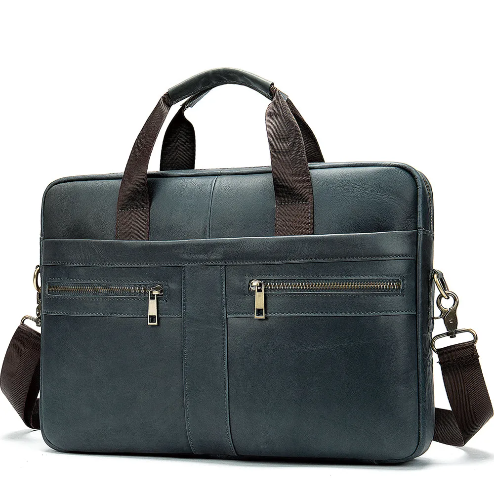 Men's Genuine Leather Briefcase,  Laptop, Messenger Bag