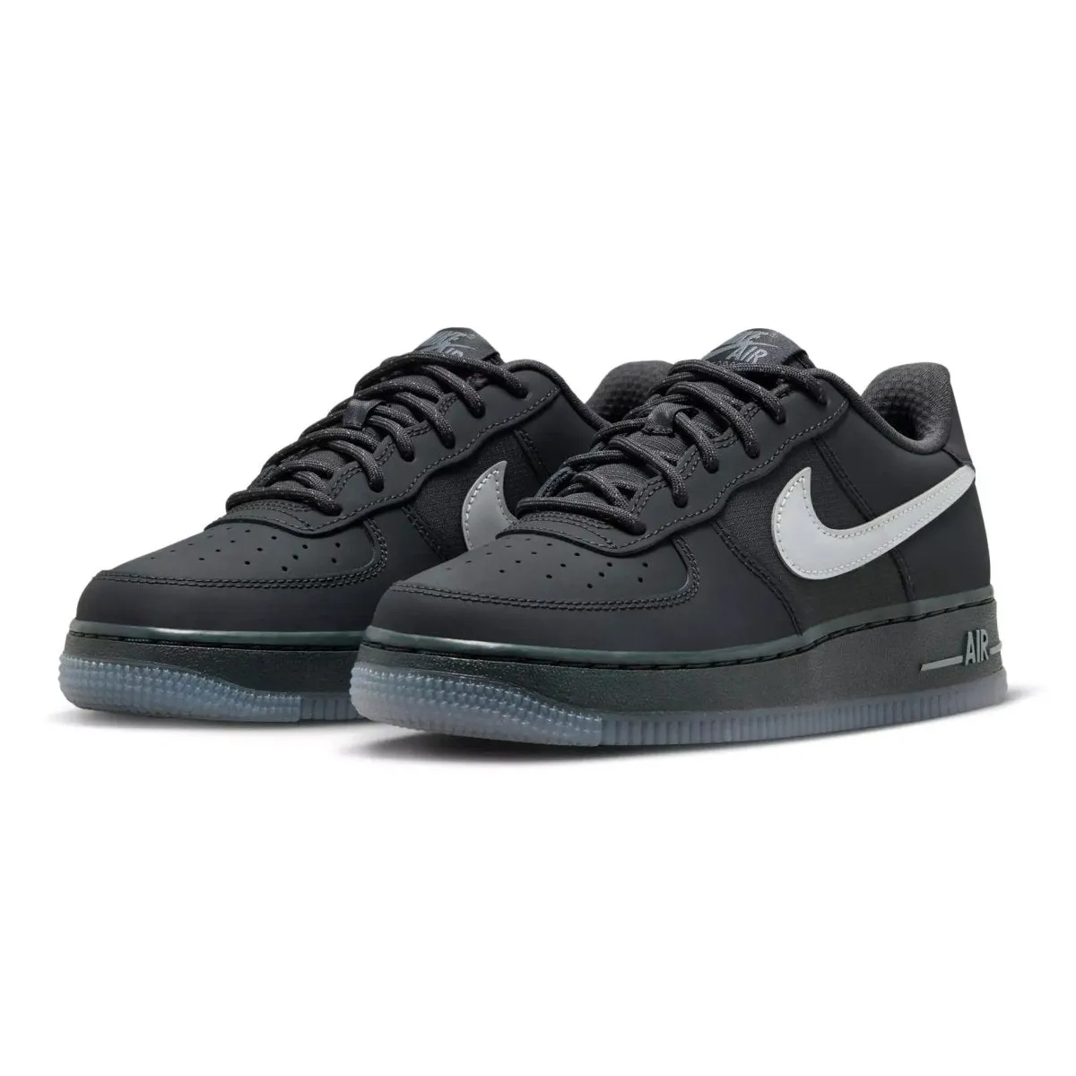 Nike GS (Grade School) Air Force 1 Black/Silver