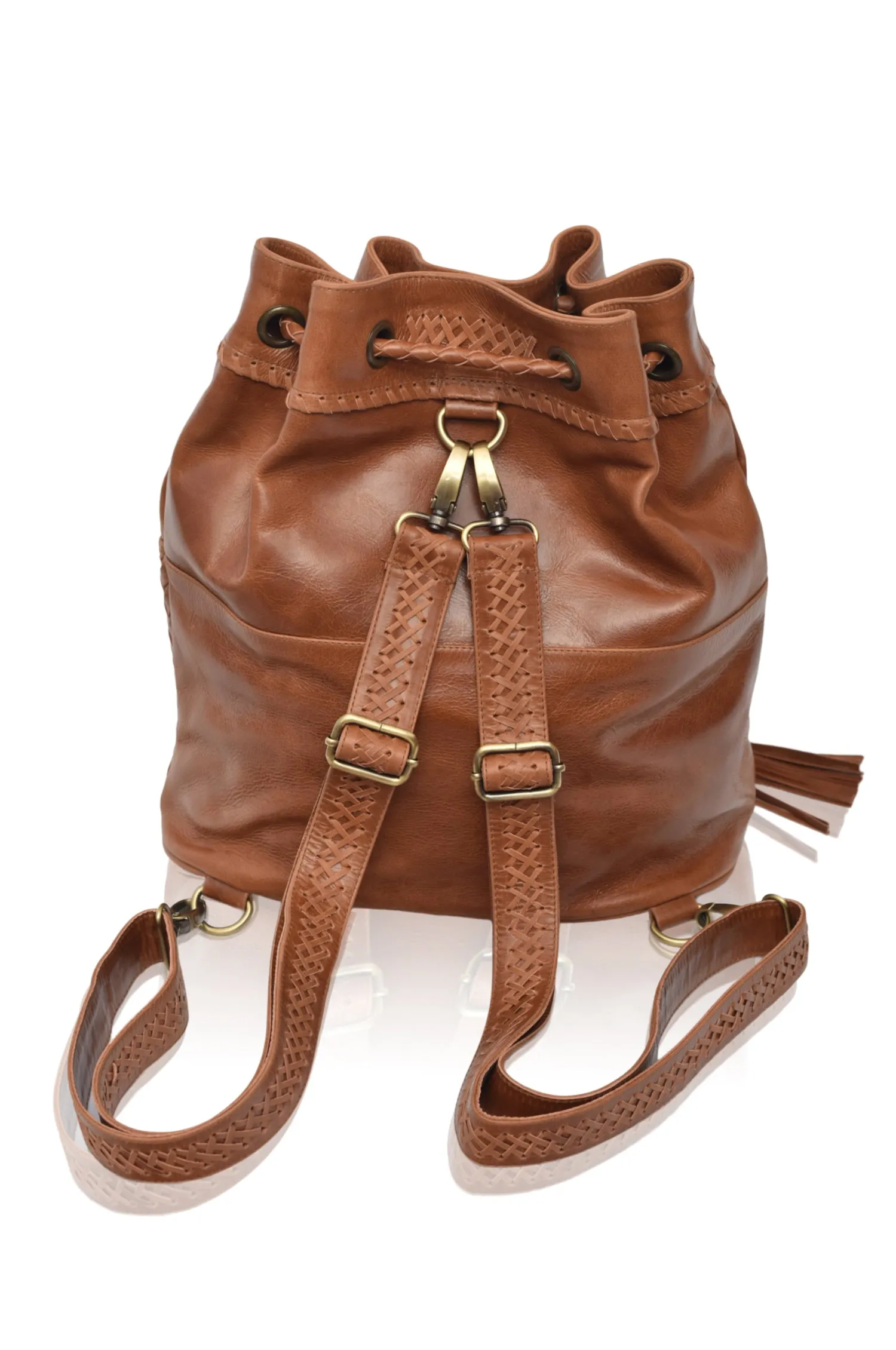 Ocean Alley Convertible Leather Backpack