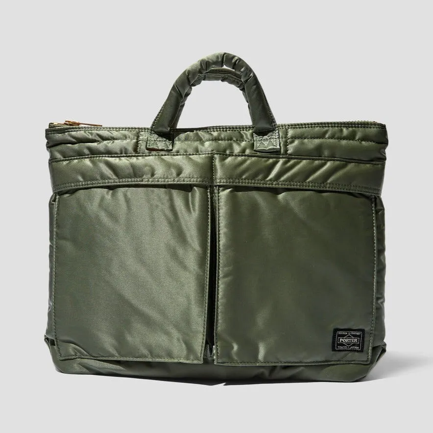 Porter Yoshida Japan Tanker Briefcase Olive Small [622-78330]