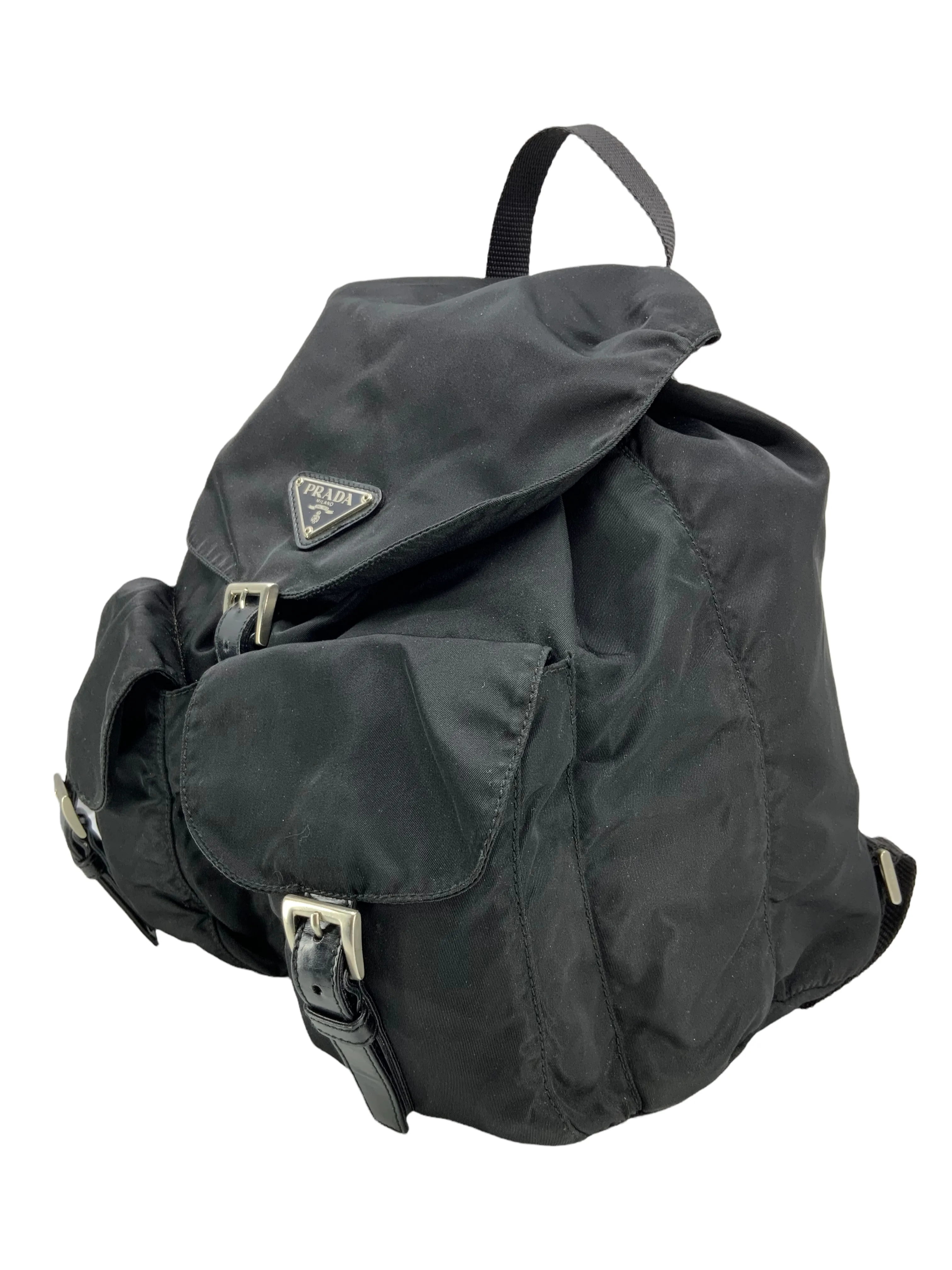 PRADA Tessuto Nylon Double Front Pocket Backpack