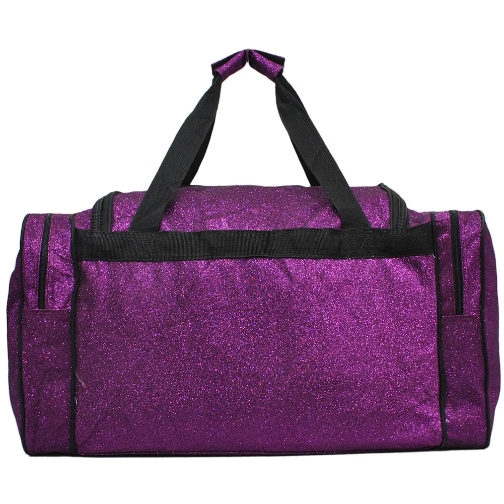 Purple Glitter NGIL Canvas 23 Duffle Bag