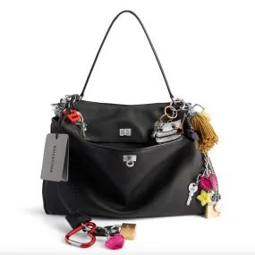 RODEO LARGE HANDBAG USED EFFECT - BLACK