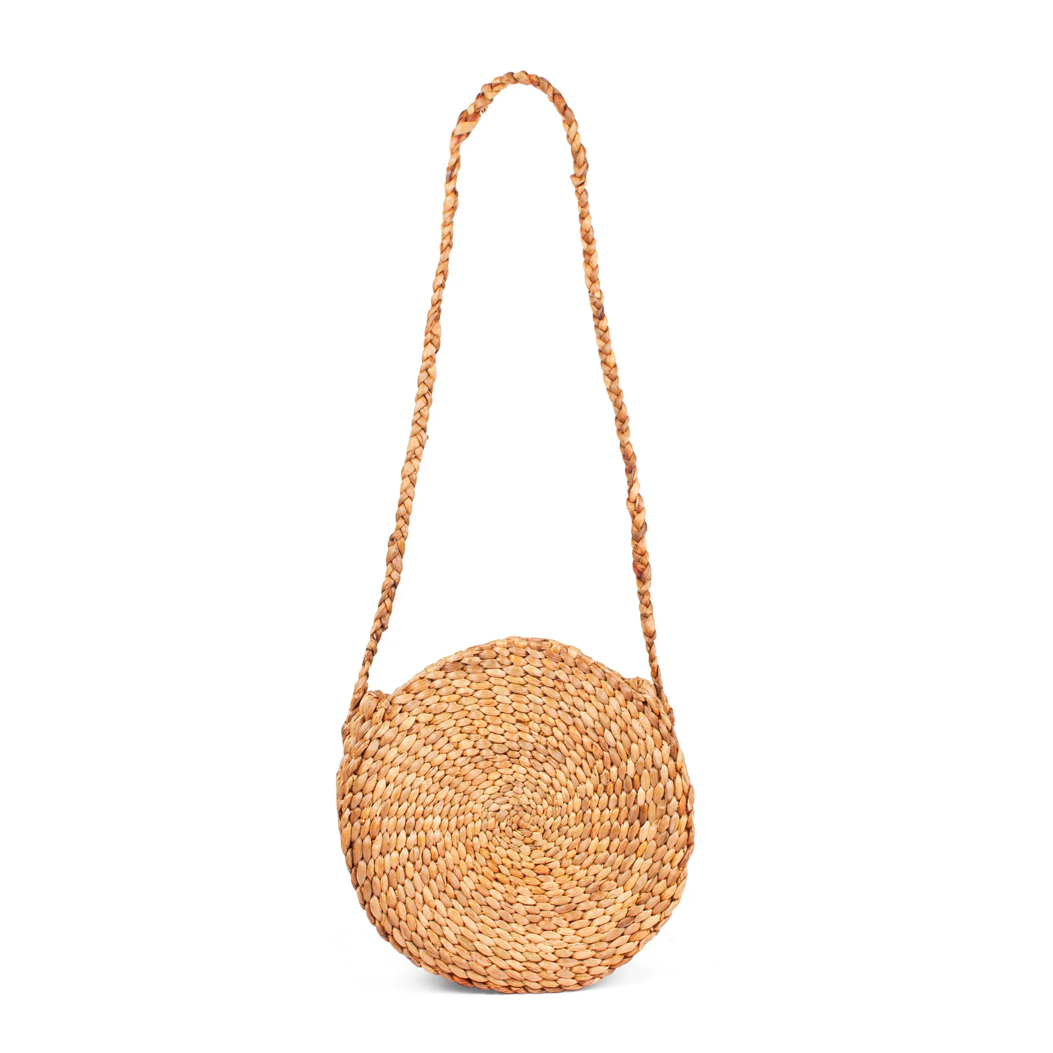 Round Crossbody Seagrass Bag