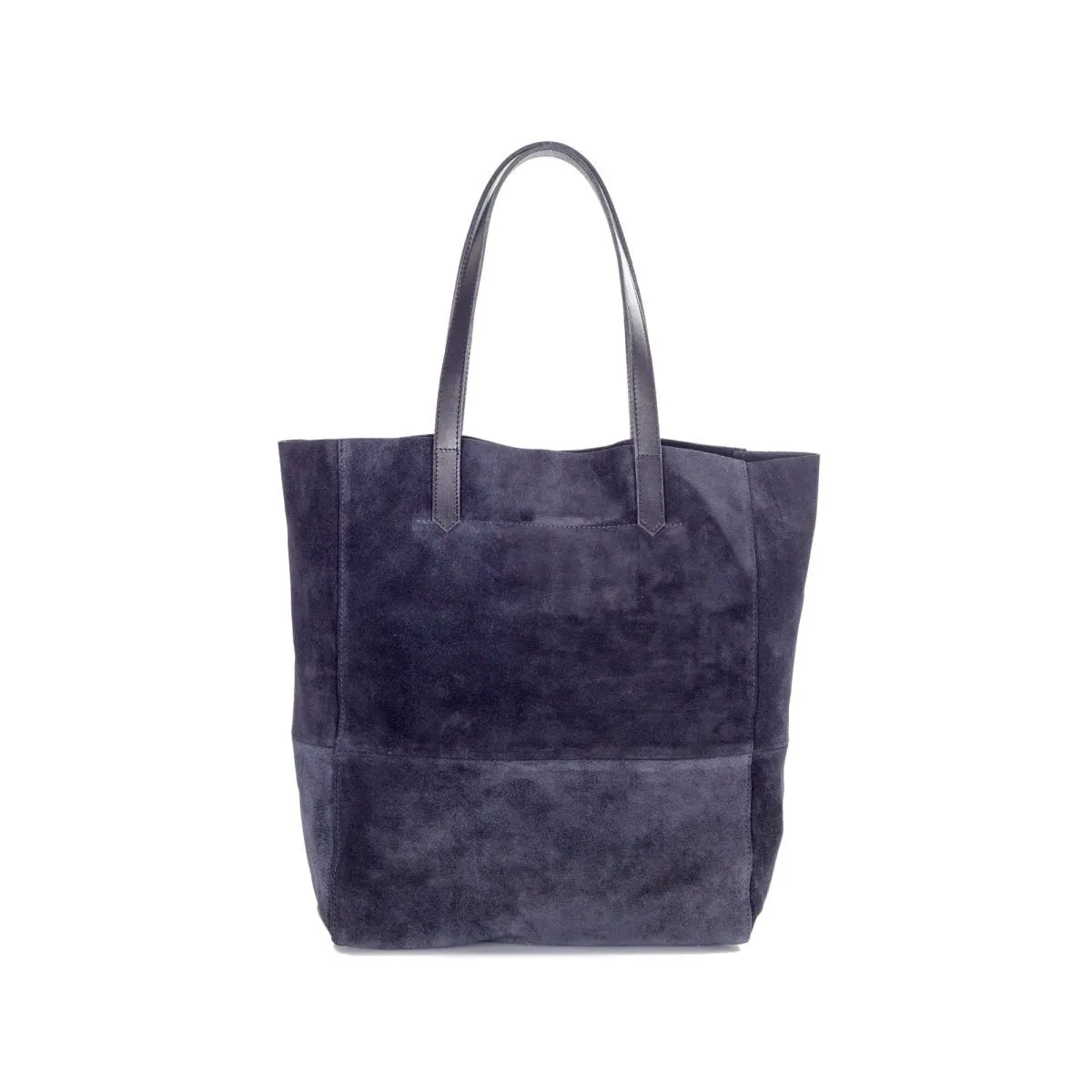 Shabby Suede Leather Tote Handbag