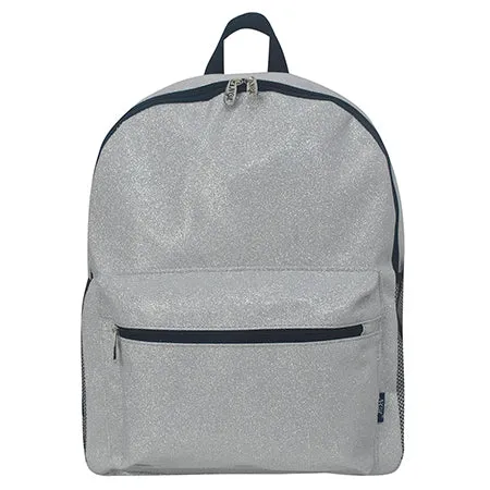 Silver Glitter Large NGIL Gymnastics Competition backpacks and Cheer Dance Backpack