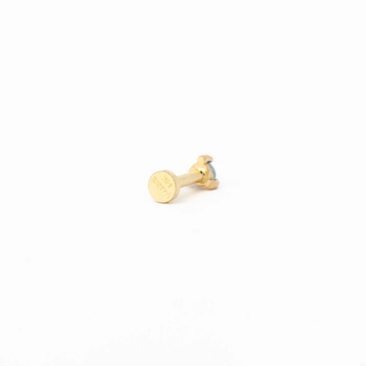 Single Small Opal Stud w/ 5 mm Flat Back