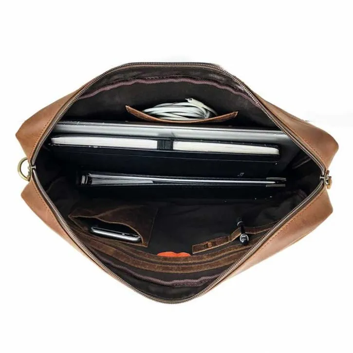 Slim Leather Briefcase 15