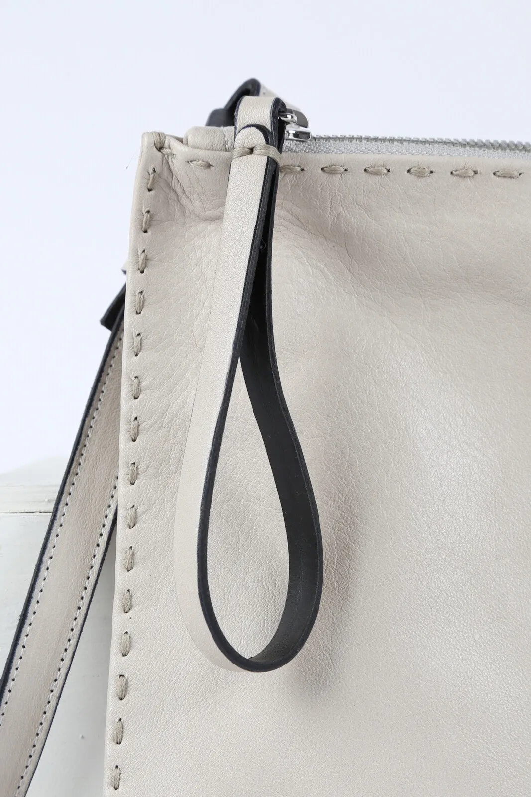 Square Italian Leather Handbag