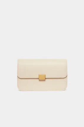 THE CLASSIC SHOULDER BAG - CREAM SMOOTH