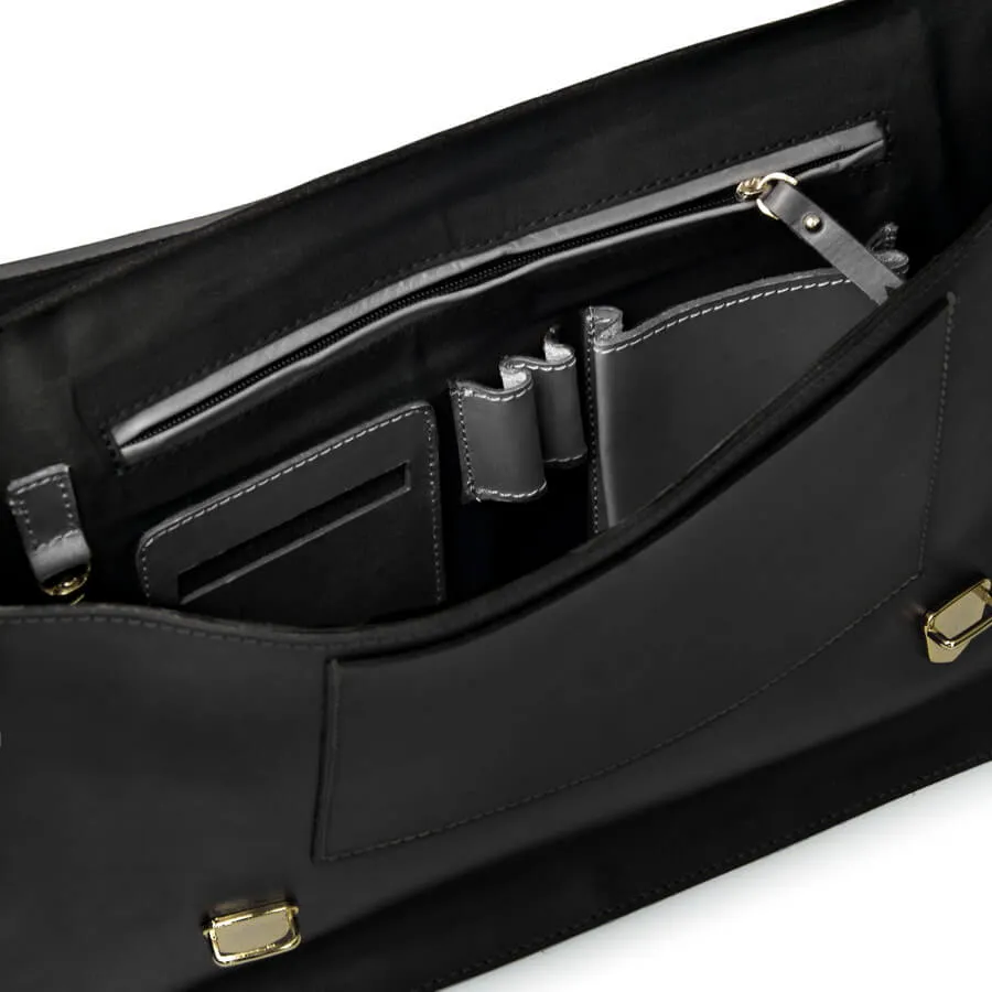 Vida Luxe Leather Briefcase Bag