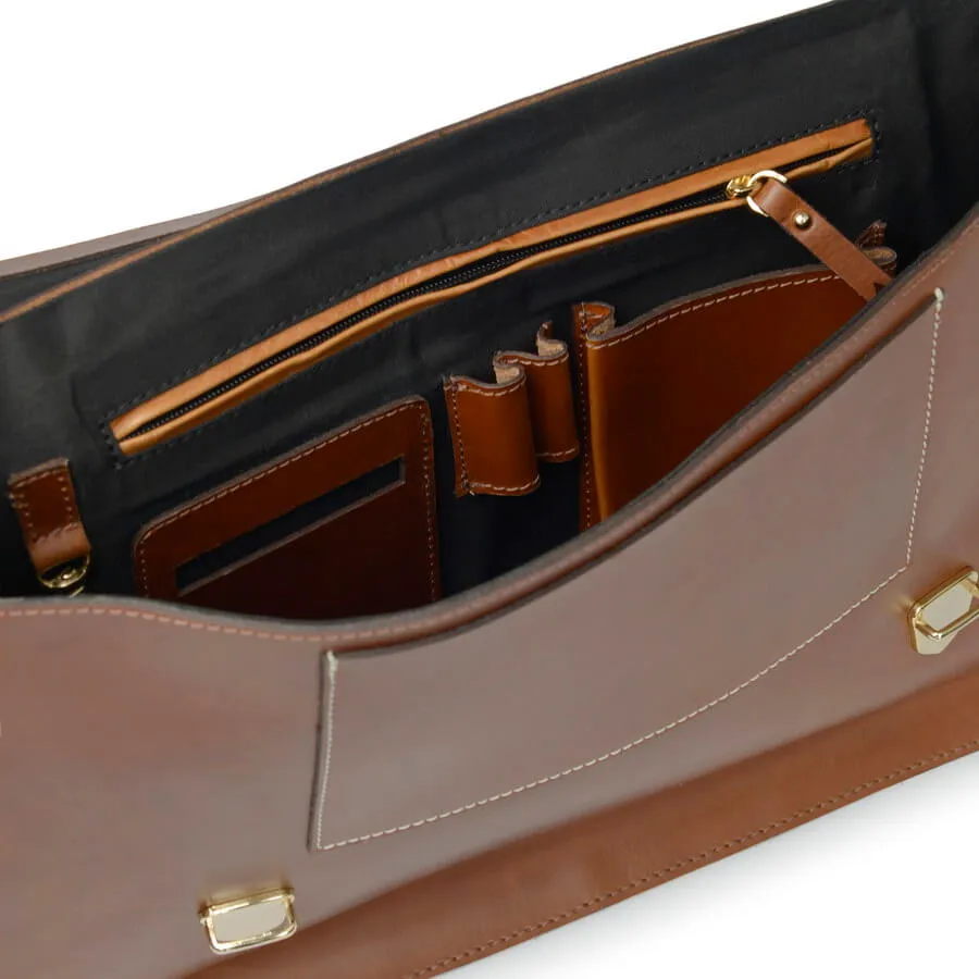 Vida Luxe Leather Briefcase Bag