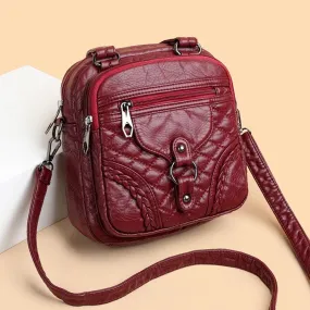 Vintage Soft Leather Small Bag - Cool Backpack RV243