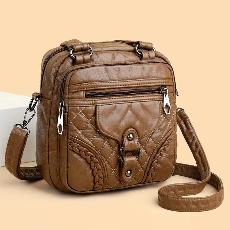 Vintage Soft Leather Small Bag - Cool Backpack RV243